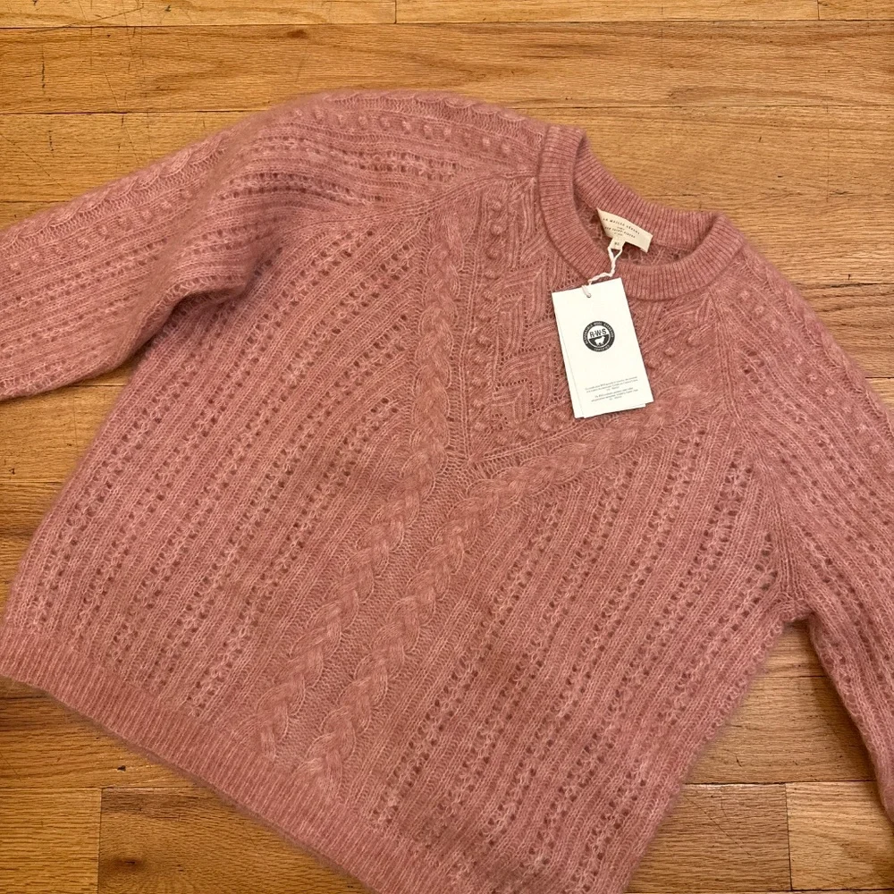 Sezane  Sweater Jake Jumper Medium Rosewood - XL pink - Picture 4 of 10